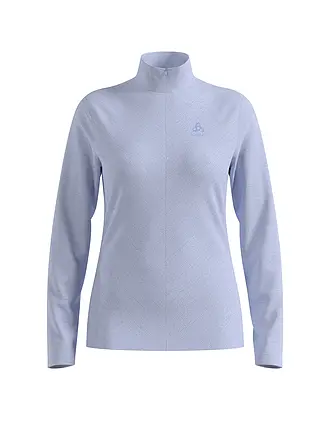 ODLO | Damen Unterzieh Zipshirt Roy | hellblau